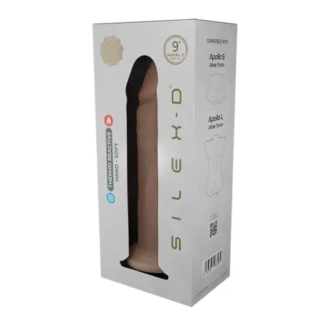 Dildo Dual Density Silexpan Cor Carne 9" (23 cm) — Model 2 - SilexD