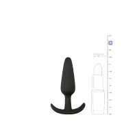 Plug de Silicone Preto 8 x 2,1 cm — Anchor - EasyToys