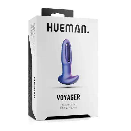 Plug Anal Vibratório e com Toque Percussivo por Controlo Remoto — Voyager - Hueman