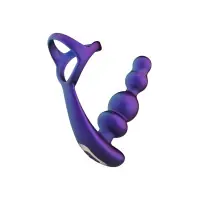 Stellar Force Plug Anal Vibratório com Cock Ring - Hueman