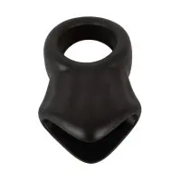Cock Ring mit Ball Stretcher aus Silikon