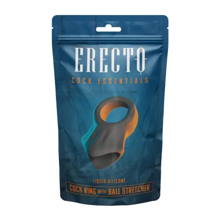 Cock Ring com Ball Stretcher Silicone - Erecto
