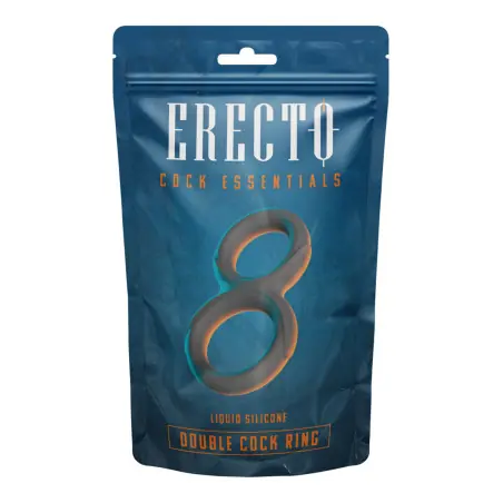 Double Cock Ring Silicone Forma 8 - Erecto
