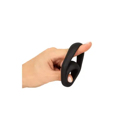 Double Cock & Ball Ring Silicone Preto - Erecto