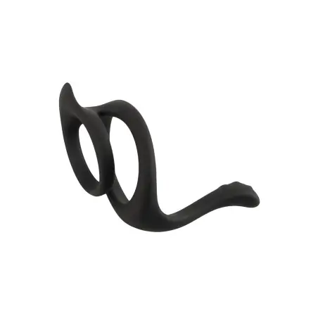 Cock & Ball Ring em Silicone - Massageador de Períneo - Erecto