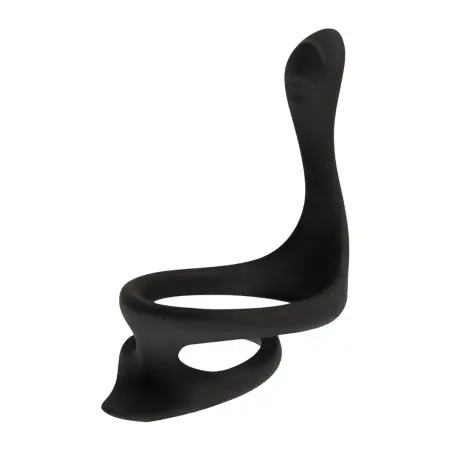 Cock & Ball Ring em Silicone - Massageador de Períneo - Erecto