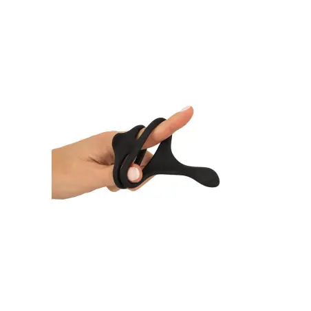 Cock & Ball Ring em Silicone - Massageador de Períneo - Erecto