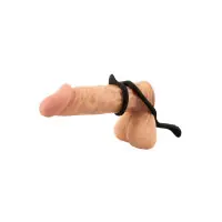 Cock & Ball Ring em Silicone - Massageador de Períneo - Erecto