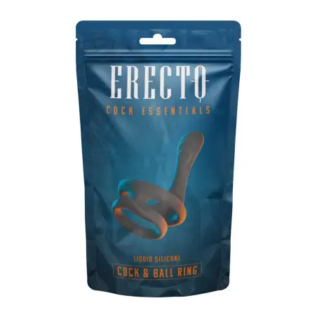 Cock & Ball Ring liquid silicone avec écarteur de périnée - Erecto