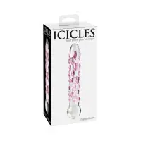 Dildo de Vidro Soprado à Mão 14,5 cm, 3,8 cm — Icicles n°07 - Icicles