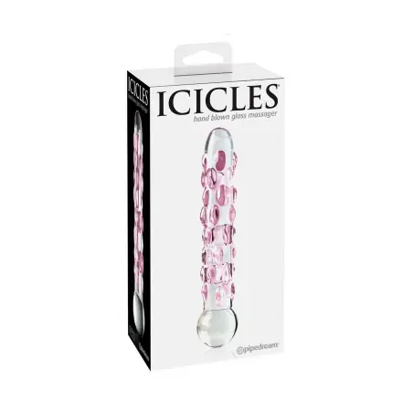 Dildo de Vidro Soprado à Mão 14,5 cm, 3,8 cm — Icicles n°07 - Icicles