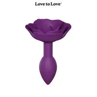 Plug Silicone Base Flor de Rosa Tamanho S 8 cm