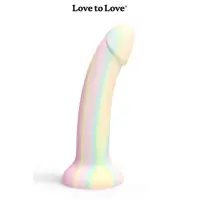 Dildolls Fantasia - Dildo em Silicone Pastel Fosforescente - 14 cm - 