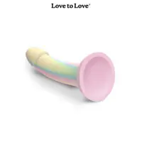 Dildolls Fantasia - Dildo em Silicone Pastel Fosforescente - 14 cm - 