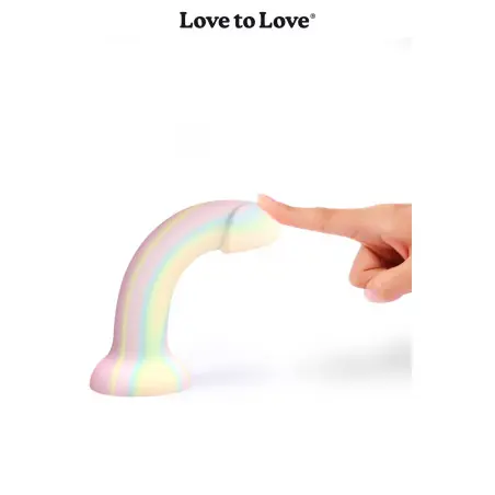 Dildolls Fantasia - Dildo em Silicone Pastel Fosforescente - 14 cm - 