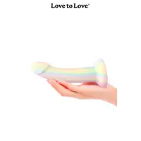 Dildolls Fantasia - Dildo em Silicone Pastel Fosforescente - 14 cm - 