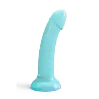 Dildolls Nightfall - Dildo de Silicona Líquida con Purpurina - 14 cm