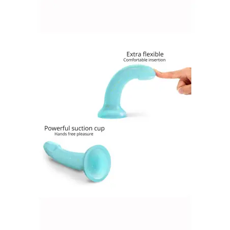 Dildolls Nightfall - Dildo em Silicone Líquido com Glitter - 14 cm - 