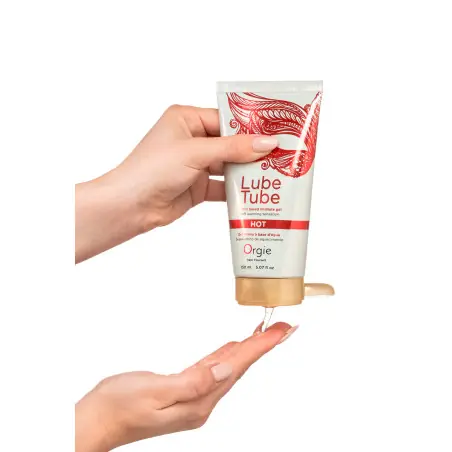 Lubrificante Íntimo Efeito Aquecedor Lube Tube Hot - 150 ml - Base Água - Orgie