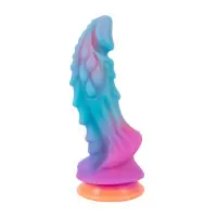 Fantasy Dragon Dildo aus Liquid Silicone - Saugnapf und Ausgestellte Basis