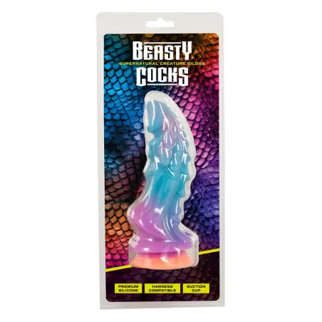 Dildo Fantasy Dragão em Liquid Silicone - Ventosa e Base Alargada - Beasty Cocks