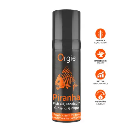Creme Estimulante para o Pénis com Efeito Vibrante — Piranha Power Cream - Orgie