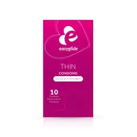10 Preservativos Ultra-Finos Sensibilidade Máxima - Thin Condoms - Easyglide