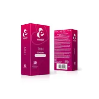 10 Preservativos Ultra-Finos Sensibilidade Máxima - Thin Condoms - Easyglide