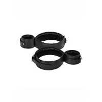 Algemas Acolchoadas para Coxas e Pulsos Preto - Bedroom Fantasies