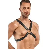 High Halter Harness Black Vegan — Lionel