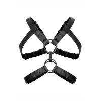 Harness de Peito em Y Preto Vegan — Rocco - Bedroom Fantasies