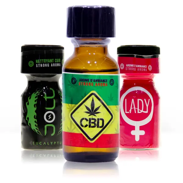 Pack CBD Zen - 3 Poppers Détente aux Huiles Essentielles - 