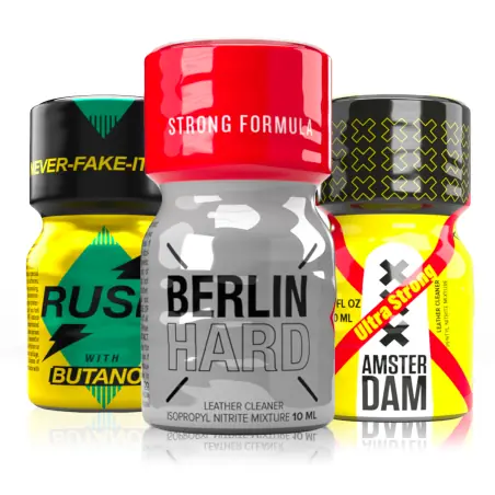 Pack Pocket Travel - 3 Poppers 10 ml Formato Viagem - 