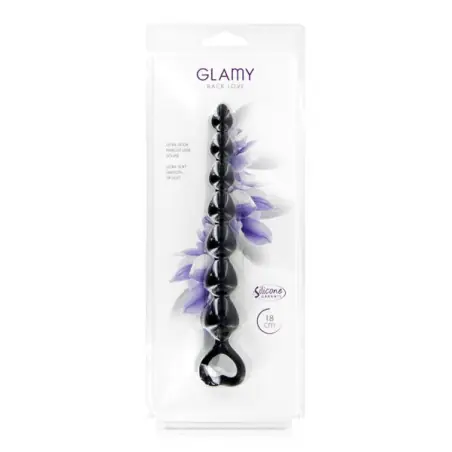 Corrente Anal em Silicone 18 cm - 7 Bolas, Iniciação Suave - 