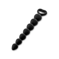 Corrente Anal em Silicone 18 cm - 7 Bolas, Iniciação Suave - 