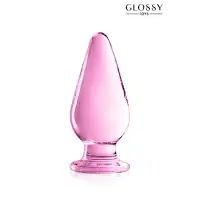 Plug en Verre Rose Ogive 11,5 cm, 50 mm — Glossy n°26