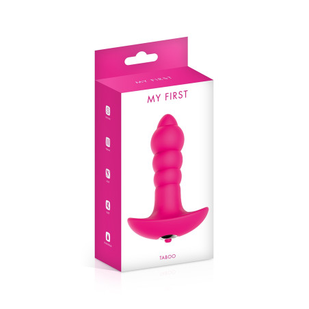 Plug Vibratório Anelado Silicone Médico 8,5 cm — Taboo - 