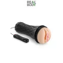 Vibrerende realistische vaginamasturbator