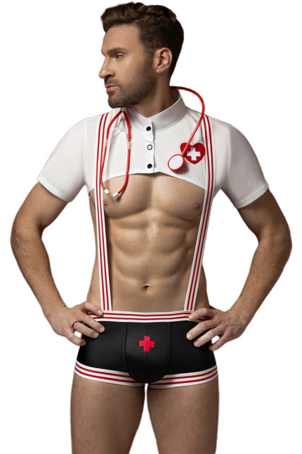 Costume da dottore sexy da uomo — 3 pezzi Costume da dottore sexy da uomo — 3 pezzi