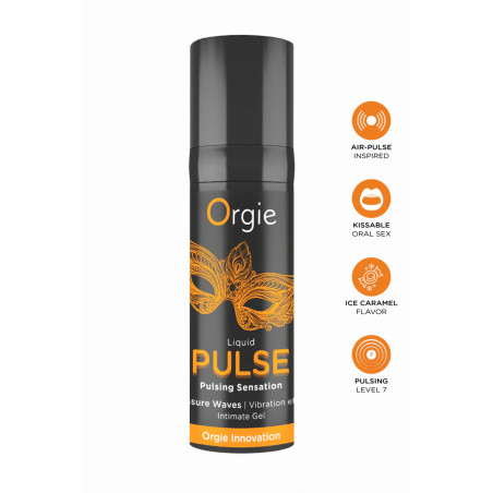 Gel estimulante pulsante caramelo gelado 15 ml — Liquid Pulse - Orgie