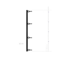 Barra separadora BDSM ajustável — 41/62 cm - Bedroom Fantasies