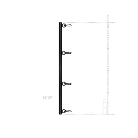 Barra separadora BDSM ajustável — 41/62 cm - Bedroom Fantasies