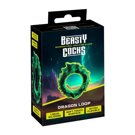 Anel peniano texturizado em silicone — Dragon Loop - Beasty Cocks
