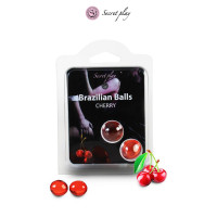 Boules Brésiliennes Cerise x2 - Huile de Massage Fondante