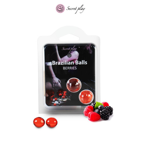 Bolas Brasileiras Frutos Vermelhos x2 - Óleo Derretido - 