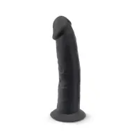 Compacte realistische zwarte dildo 15,4 cm — Model 2
