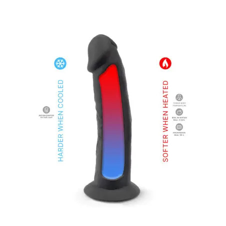 Dildo realista preto compacto 15,4 cm — Model 2 - SilexD
