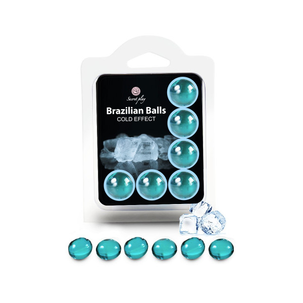 Bolas Brasileiras Efeito Frio x6 - Mentol Refrescante - 