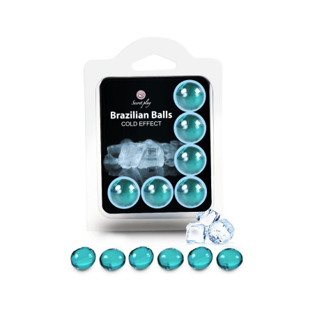 Bolas Brasileiras Efeito Frio x6 - Mentol Refrescante - 