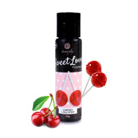 Lubrifiant comestible sucette à la cerise - 60 ml
